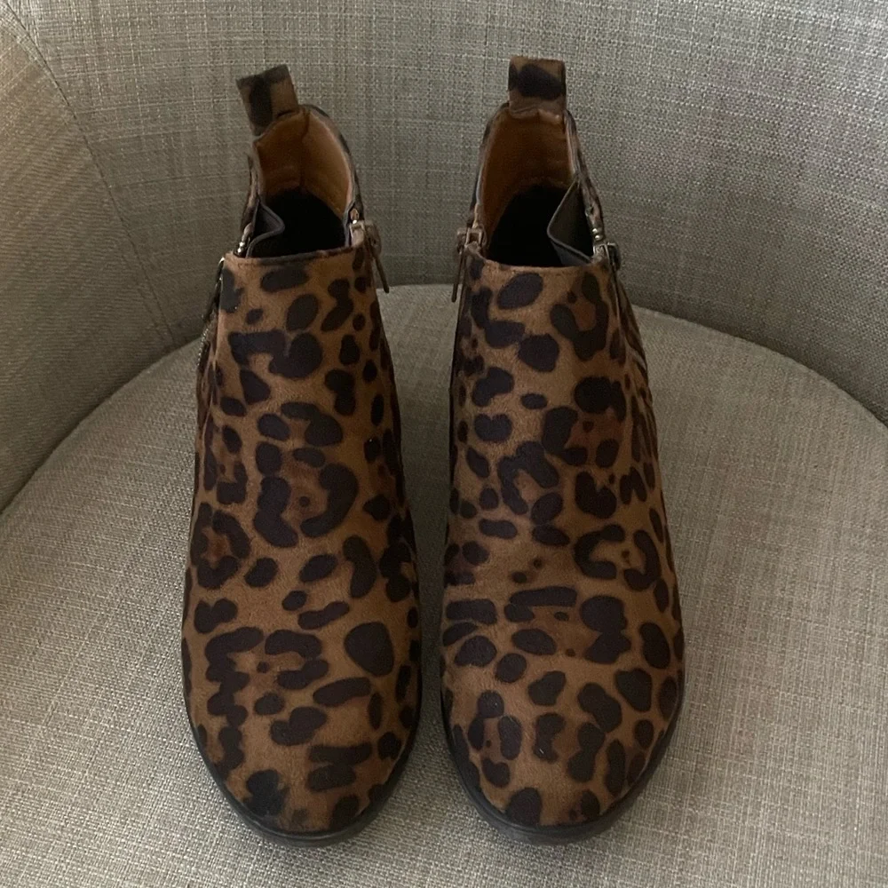 Mata Leopard Print Ankle Boot